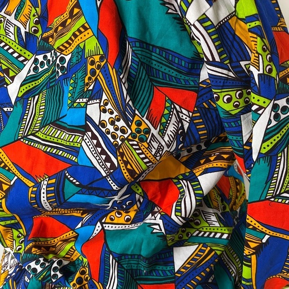 STUNNING African Inspired Wax Fabric Bomber Jacket | Medium - Picture 14 of 15